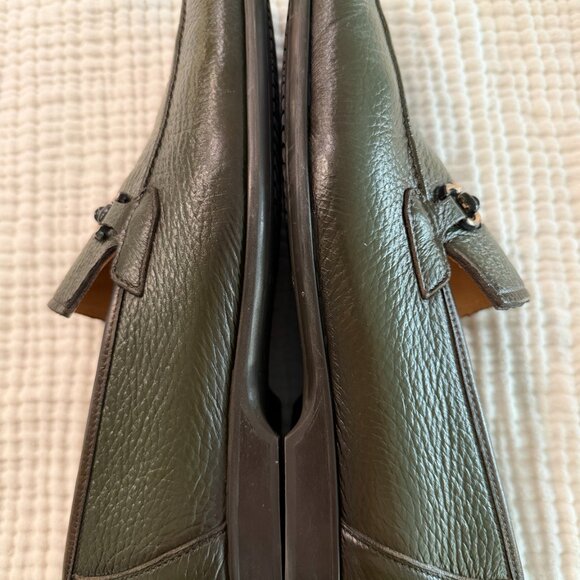 MEZLAN Green Leather Loafers – Bit Detail – Men’s Size 10.5 main image 4